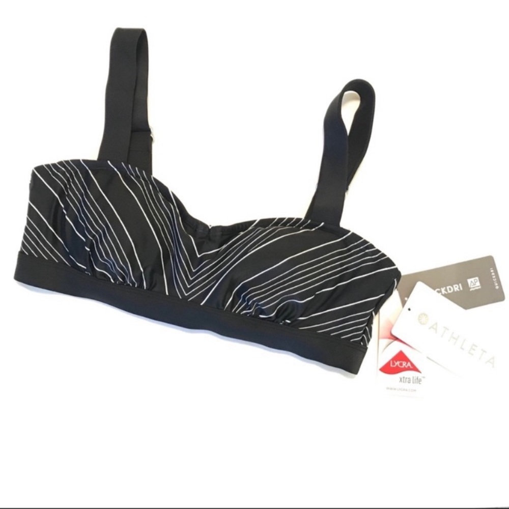 Athleta Chevron bikini top. New with tags size 36B/C